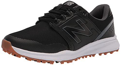 New Balance Men’s Breeze v2 Golf Shoe, Black, 11 Wide