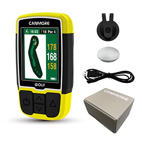 Canmore Sport HG200 Plus Golf GPS – Easy-to-Read Color – preloaded 40,000 Course map worldwidehape of The Green and The Fairway – Water Resistant – 1-Year Warranty