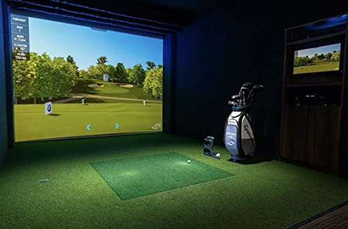 ProScreens Premium Golf Simulator Screen for use with Real Balls (Commercial Quality) Made in The USA (9′ X 14′)