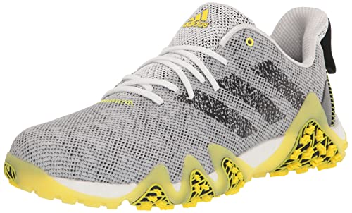 adidas Men’s CODECHAOS 22 Golf Shoe, FTWR White/Core Black/Beam Yellow, 10.5