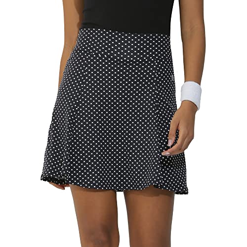 Dona Jo Ultimate Women Skirt/Skort – A-line Tennis Skirt w/Shorts & Pockets for Sports & Active Wear Clothing