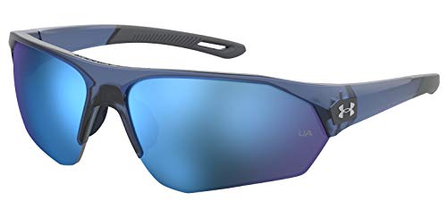 Under Armour UA 0001/G/S Special Shape Sunglasses, Blue/Blue Multi, 72mm, 10mm