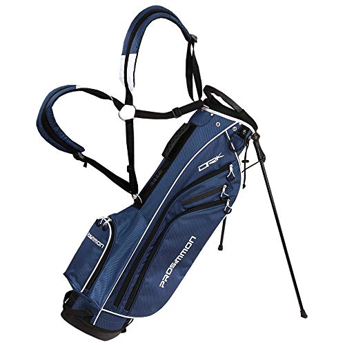 Prosimmon Golf DRK 7″ Lightweight Golf Stand Bag with Dual Straps Blue/White