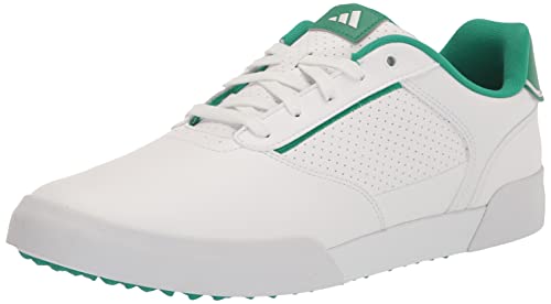 adidas Men’s RETROCROSS Sneaker, FTWR White/Court Green/Coral Fusion, 8.5