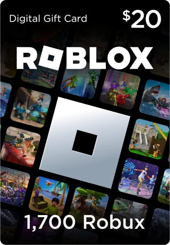 Roblox Digital Gift Card – 1,700 Robux [Includes Exclusive Virtual Item] [Online Game Code]