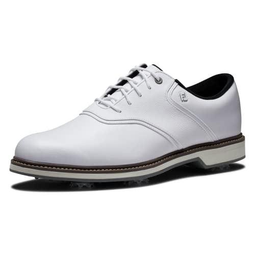 FootJoy Men’s FJ Originals Golf Shoe, White/White, 10.5