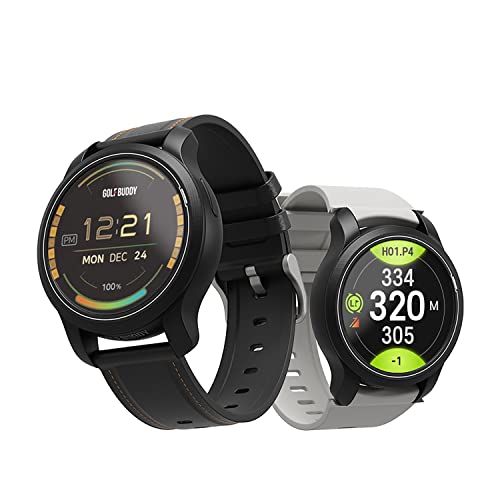 Golf Buddy Aim W12 Golf GPS Watch, Premium Full Color Touchscreen, Preloaded with 40,000 Worldwide Courses, Easy-to-use Golf Watches