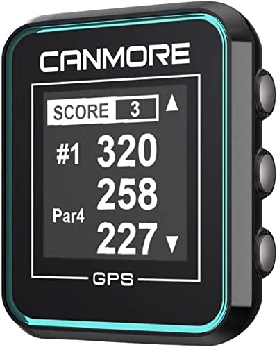 CANMORE H300 Handheld GPS Golf Device, Shot Distance Yardage Measuring, 40000 Free Worldwide Preloaded Courses, Lightweight Golf Accessory for Golfers, Powerful Magnetic Clip for Golf Cart, Turquoise
