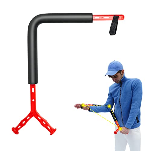 Swing Pro Plus Golf Trainer, Golf Swing Trainer Aid, Gold Rotation Swing Aid for Beginners to Improve Hinge, Forearm Rotation, Shoulder Turn, Help You Master The Standard Movements(Red)