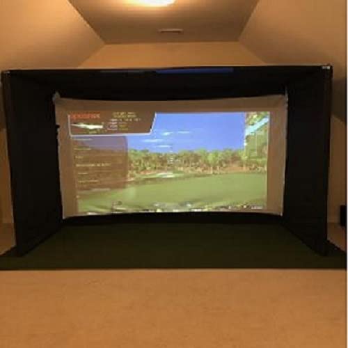 SPECTRUM GOLF SIMULATORS-Golf Cage-Padded-DIY-Premium Poly Spacer Golf Screen-US Made (120 x 96 x 60)