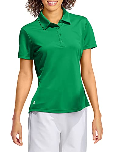 adidas Golf Women’s Performance Primegreen Polo Shirt, Green, Extra Large