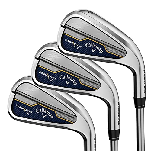 Callaway Golf 2023 Paradym X Iron Set (Right Hand, Steel Shaft, Stiff Flex, 4 Iron – PW, AW)