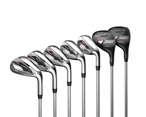 Cobra Golf 2022 Air X Iron Combo Set (Women’s, Right Hand, Cobra Ultralite, Ladies Flex, 5-SW), Chrome-Lilac