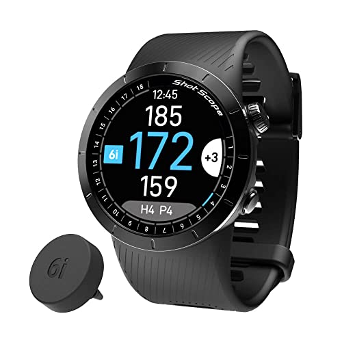 Shot Scope X5 – Golf GPS Watch with Automatic Performance Tracking (Stealth Black)