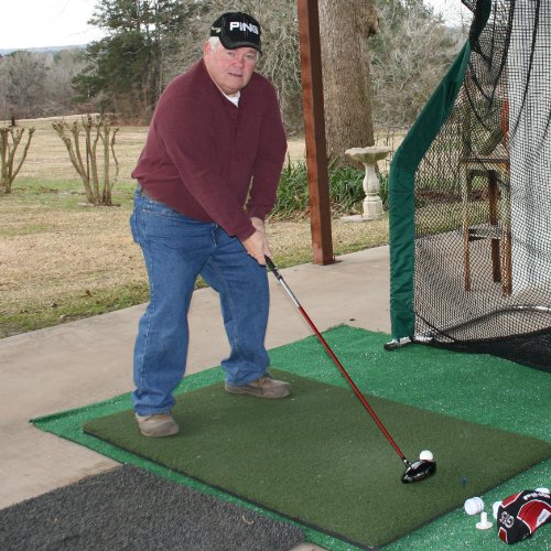 The Original Country Club Elite® Real Feel Golf Mats® 3’x5′ Heavy Duty Commercial Practice Mat. The First Golf Mat That Takes A Real Tee and Lets You Swing Down Through,Simulator,Indoor/Outdoor (1)