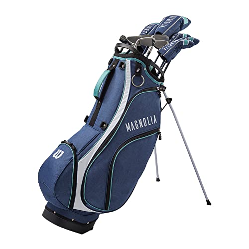 Wilson Magnolia Package Golf Set with Carry Bag – Right Hand, Ladies, Navy