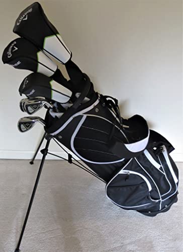 Mens Callaway Complete Golf Set Driver, 3 Wood, Hybrid, Irons, Putter, Bag Right Handed Regular Flex