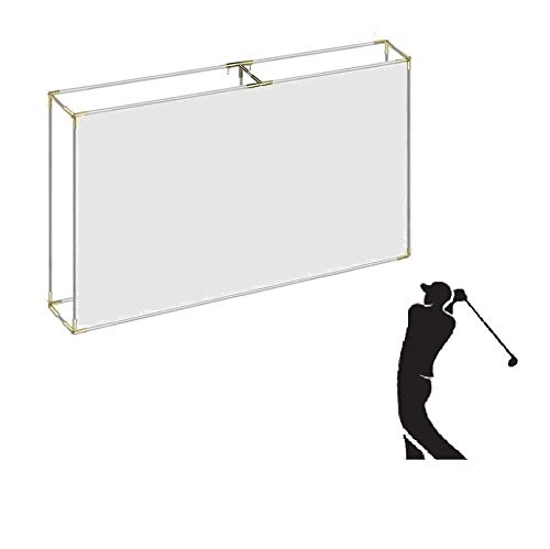 TheTerakart Golf Flat Frame Self-Standing Indoor/Outdoor Golf Frame Corners 25mm and Projection Impact Screen (Corners + 300 x 200 cm Screen)