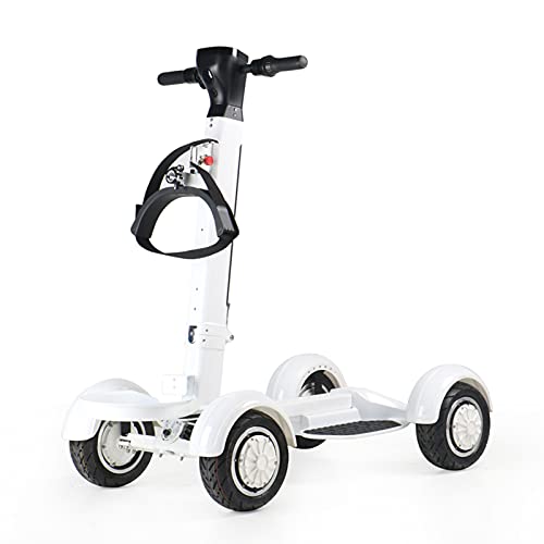 WMQ Electric Golf Cart,4 Wheel Motorized Golf Cart,White Deluxe Lithium Battery Remote Power Electric Golf Caddy,Golf Trolley Cart Electric for Men Women Best Gifts, 1000W