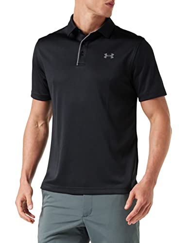 Under Armour Men’s Tech Golf Polo , Black (001)/Graphite , 3X-Large Tall