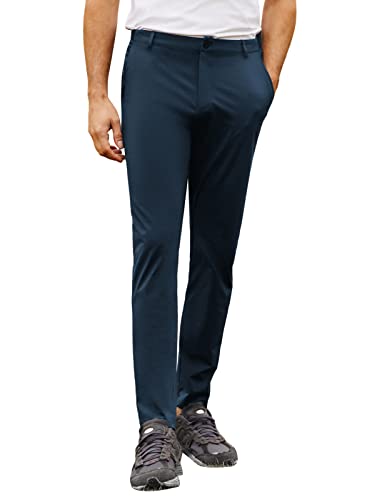 JACK SMITH Men’s Slim Fit Stretch Golf Pant Quick Dry Lightweight Casual Dress Pants XL Navy Blue