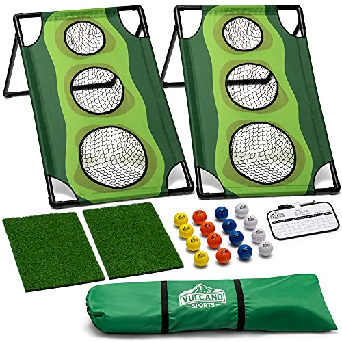 Par 1 Backyard Golf Cornhole Game, Golf Gifts for Men, Golf Accessories for Men, Golf Chipping Game, Golf Equipment, Golf Games for Adults Indoor, Golf Stuff, Golf Training Equipment, Golf Gift