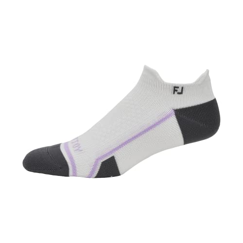 FootJoy Womens Tech D.r.y. Roll Tab Golf Socks, Grey, Shoe Size 6-9 US