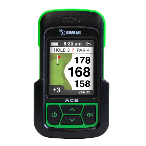 Izzo Golf Swami Ace Handheld Golf GPS Rangefinder – Lime Green