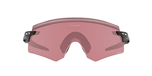 Oakley Men’s OO9471 Encoder Rectangular Sunglasses, Matte Black/Prizm Dark Golf, 36 mm