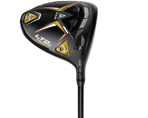 Cobra Golf 2022 LTDX Max Driver Matte Black-Gold Fusion (Men’s, Right Hand, UST Helium Nanocore, Senior Flex, 10.5)