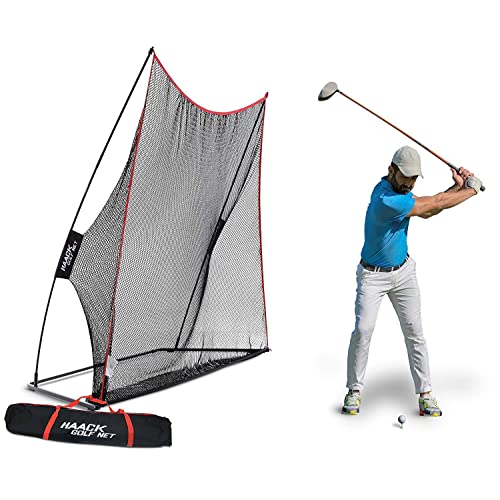 Rukket Haack Golf Net | Practice Driving Indoor and Outdoor | Golfing at Home Swing Training Aids | by SEC Coach Chris Haack | Choose from 10×7 Hitting Net, 7×7 Hitting Net, or Protection Side Nets