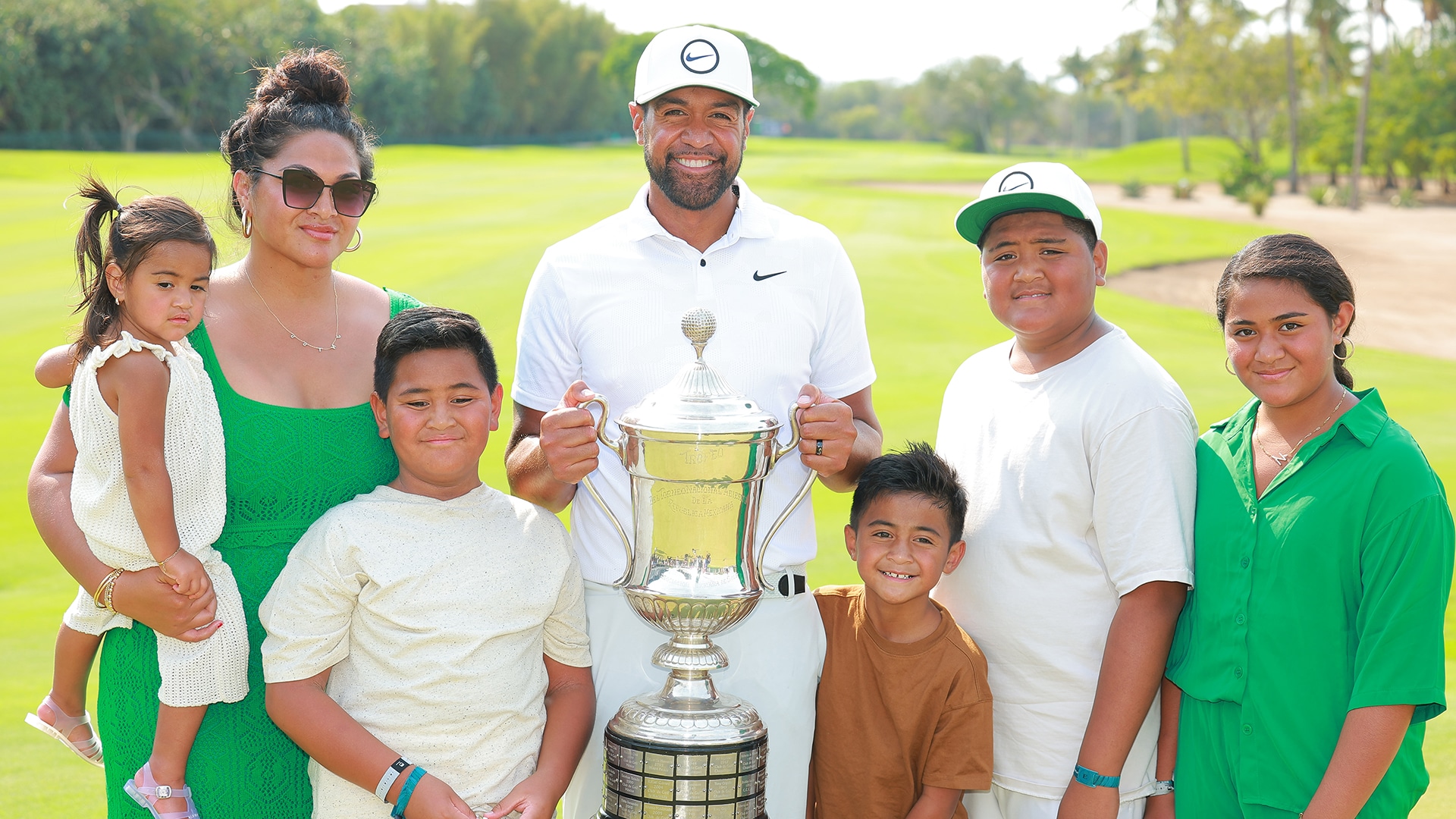 ‘My boys were counting on me’: Tony Finau on playing par-3 course just hours after Mexico win
