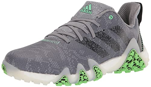 adidas Men’s CODECHAOS 22 Golf Shoe, Grey Three/Core Black/Beam Green, 12.5