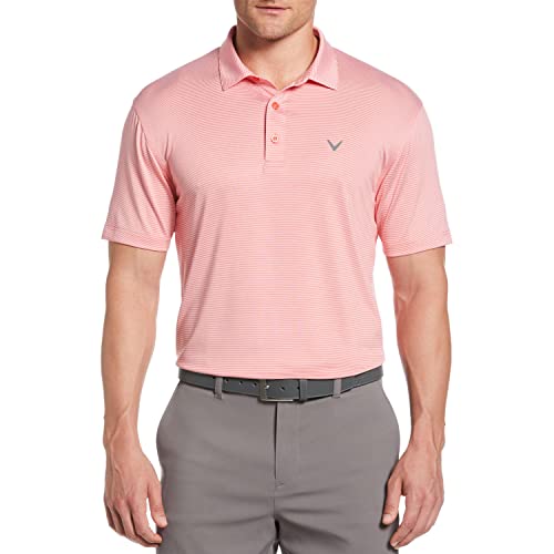 Callaway Performance Golf Polo, Sunkiss Coral,XL, X-Large