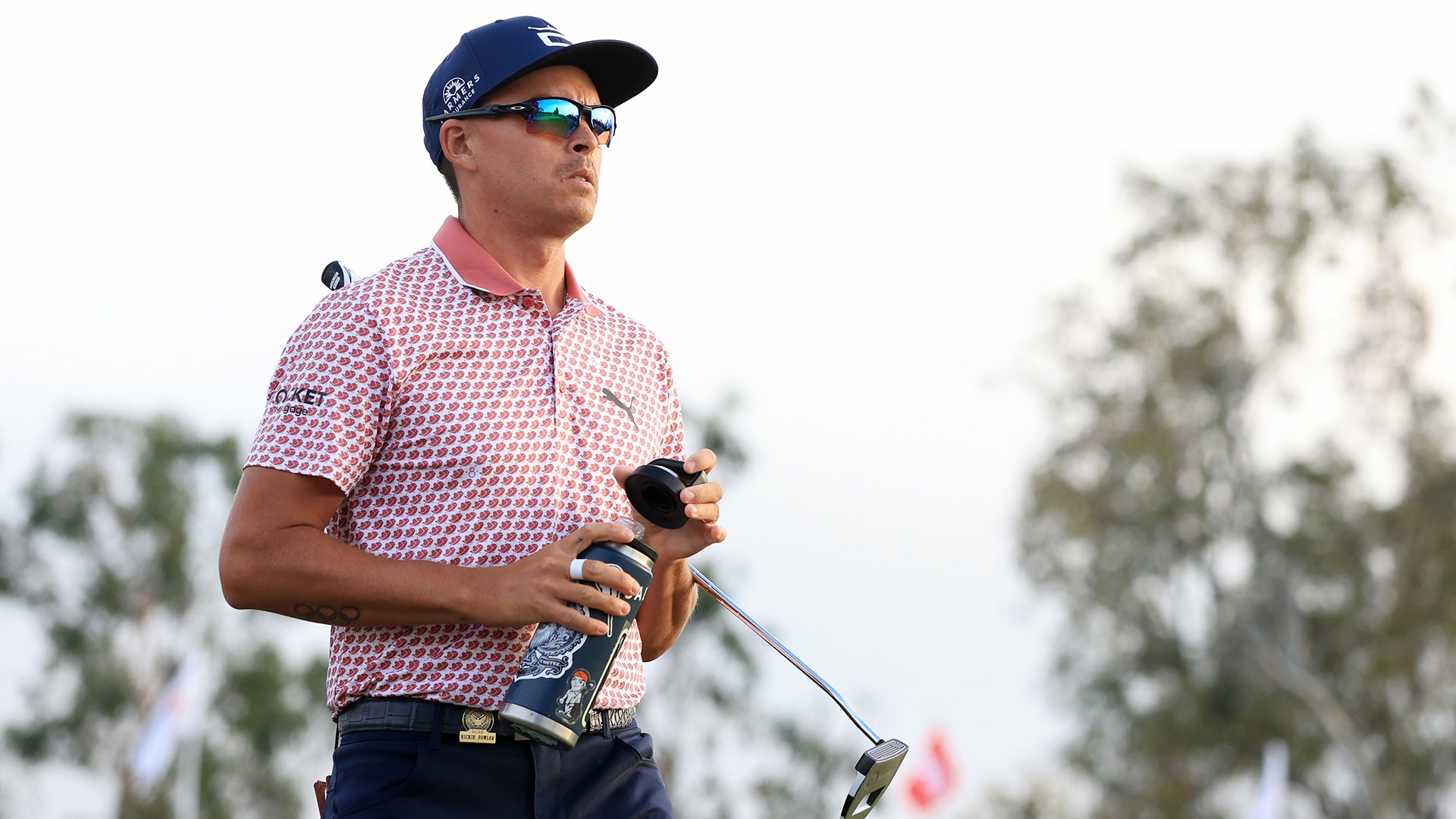 The meaning(s) behind Rickie Fowler’s sticker-covered canteen at U.S. Open