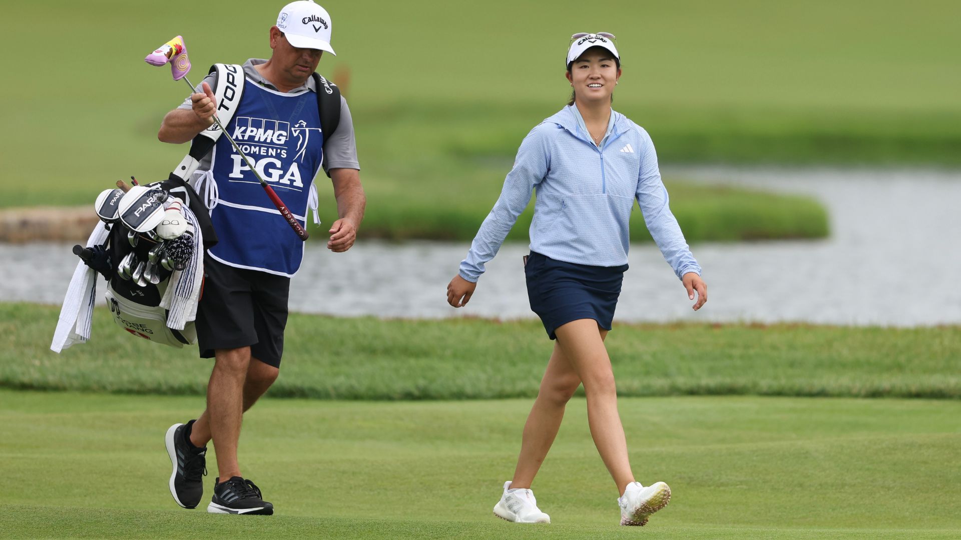 ‘Incredible’ closing eagle gets Rose Zhang back into KPMG Women’s PGA Championship hunt