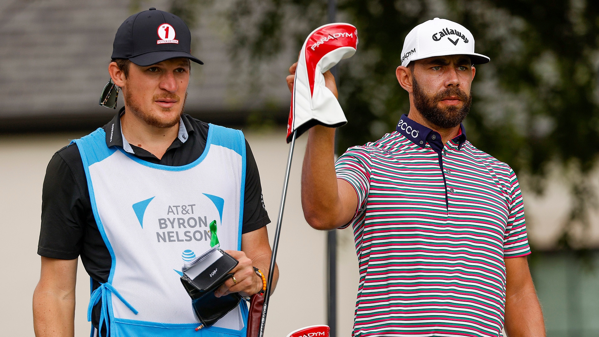 Erik van Rooyen grouped with his caddie at 3M Open