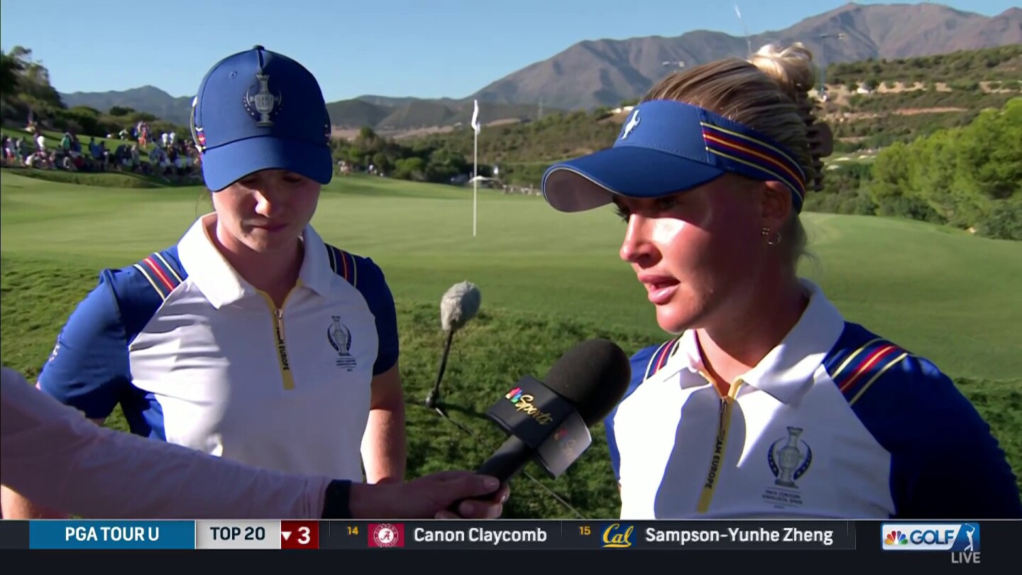 Charley Hull dealing with a neck injury at the 2023 Solheim Cup