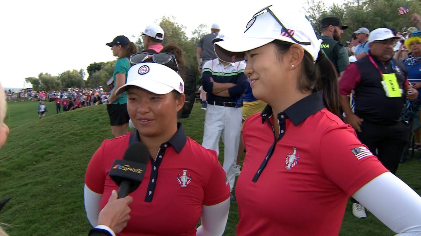 How Rose Zhang, Megan Khang worked together in Day 1 at Solheim Cup