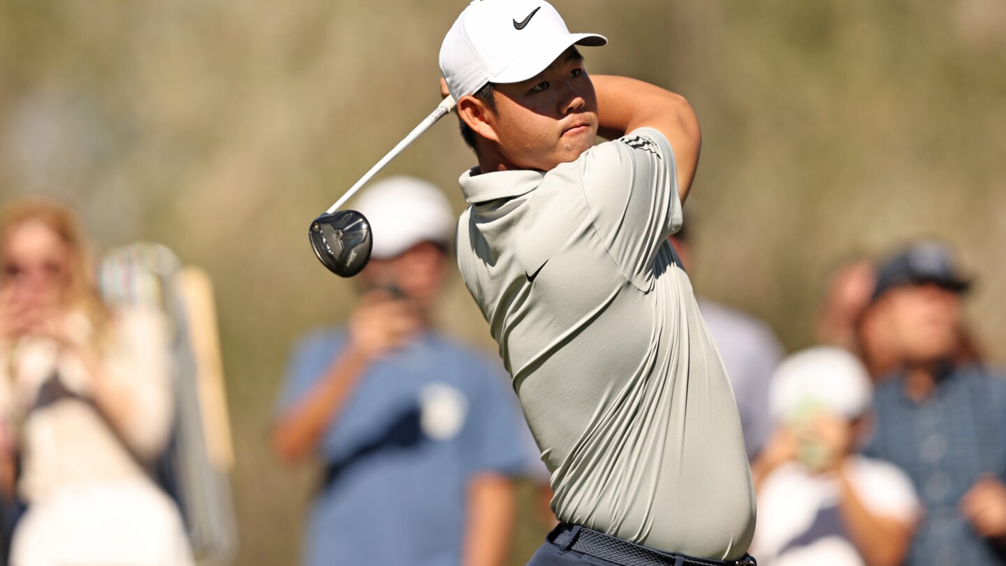 Tom Kim tied for 54-hole lead in Shriners Open title defense