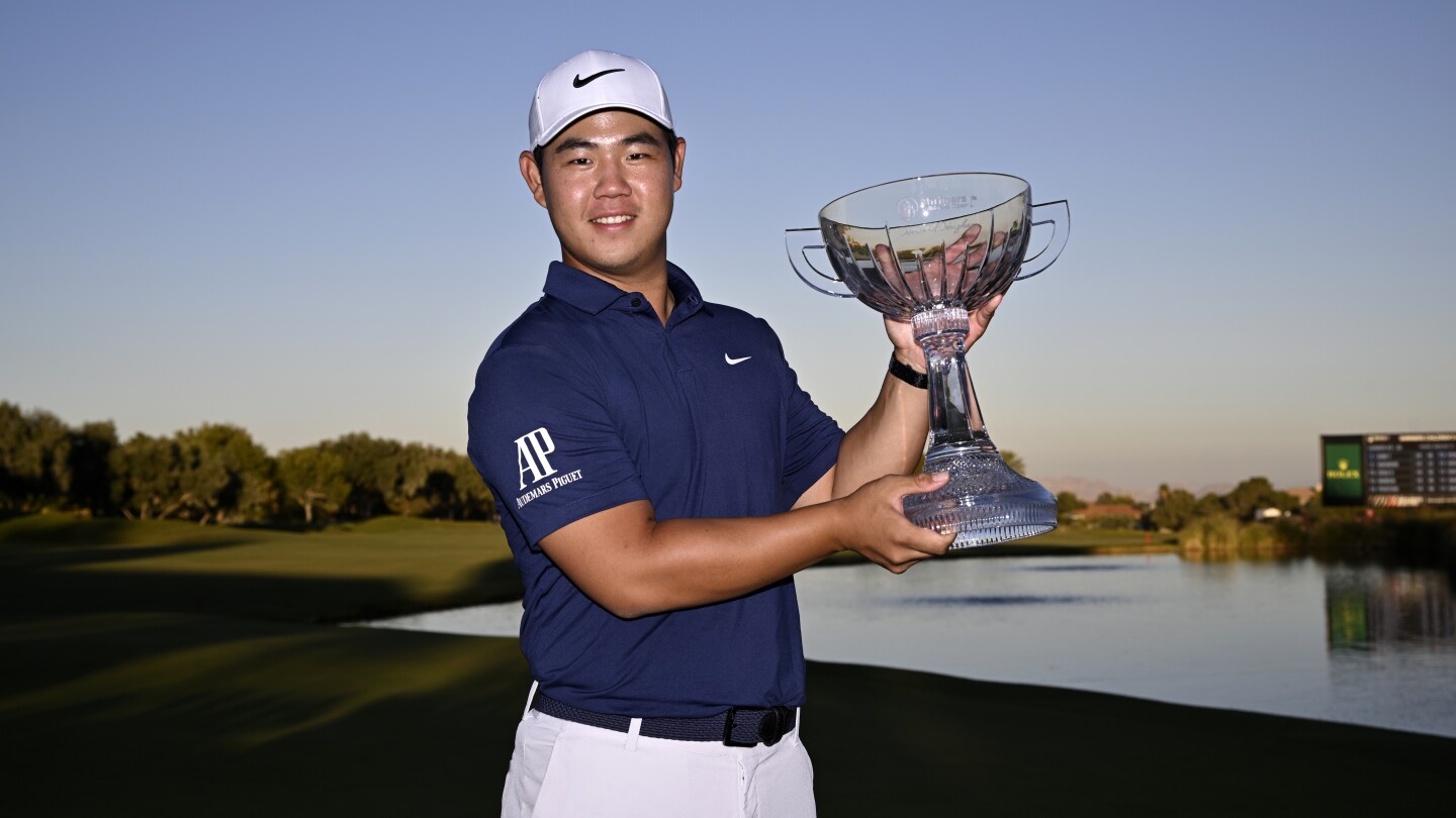 Tom Kim makes PGA Tour history by successfully defending Shriners Open title