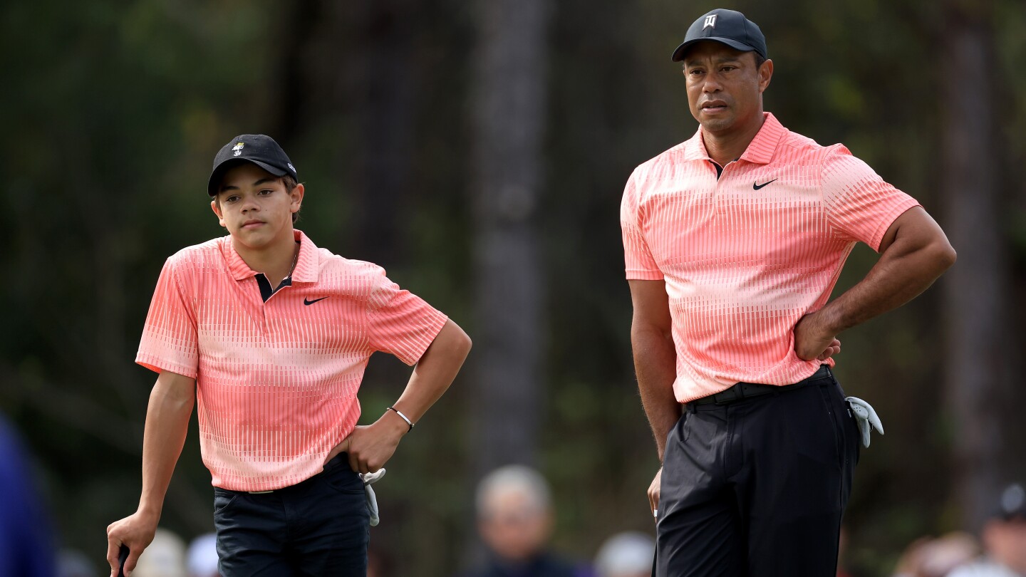 Tiger and son Charlie to team again at PNC Champ.