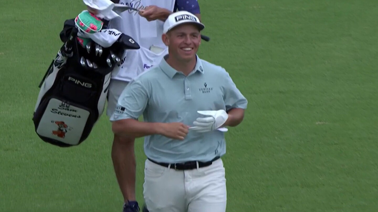 Sam Stevens goes pitch perfect at the Sony Open 9th