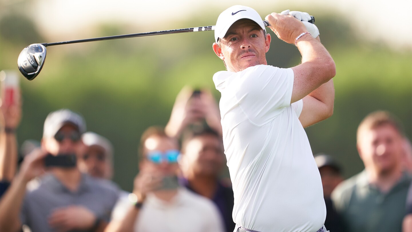 Rory McIlroy’s best shots from 2024 Dubai Desert Classic Round 1