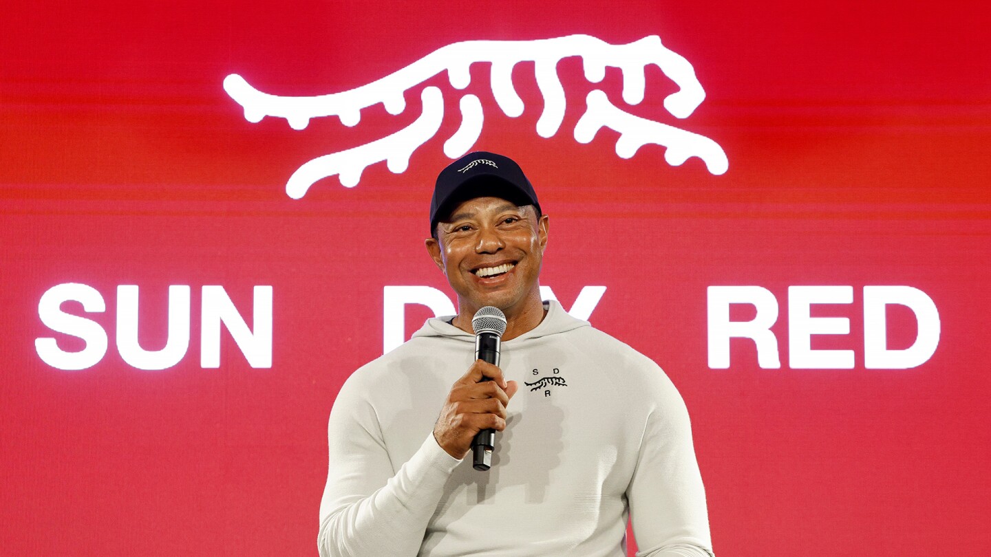 Tiger Woods unveils ‘Sun Day Red’ apparel brand alongside TaylorMade