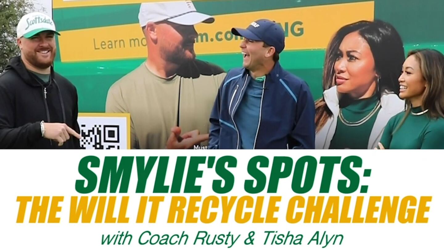Smylie Kaufman plays ‘Will It Recycle’ Challenge at WM Phoenix Open