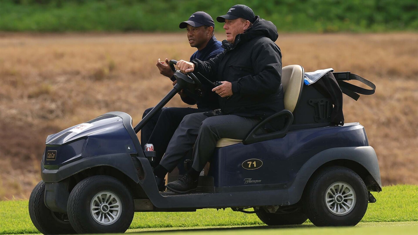 Tiger Woods carted off, withdraws from 2024 Genesis Invitational