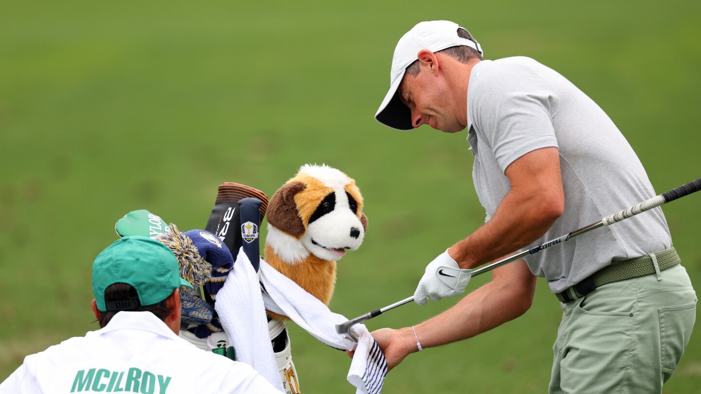 Masters 2024: Late arrival, early press exit for Rory McIlroy on Tuesday at Augusta