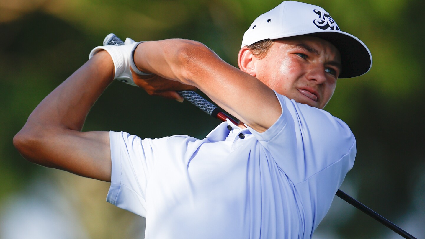 Miles Russell, 15, set Korn Ferry Tour record for youngest to make cut