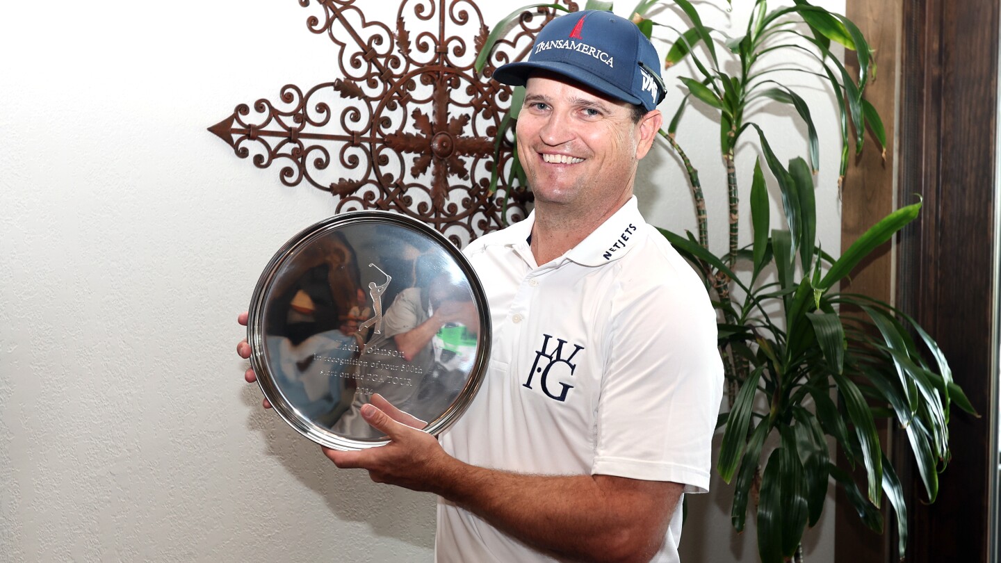 Zach Johnson celebrates 500th PGA Tour start and in contention at CJ Cup Byron Nelson